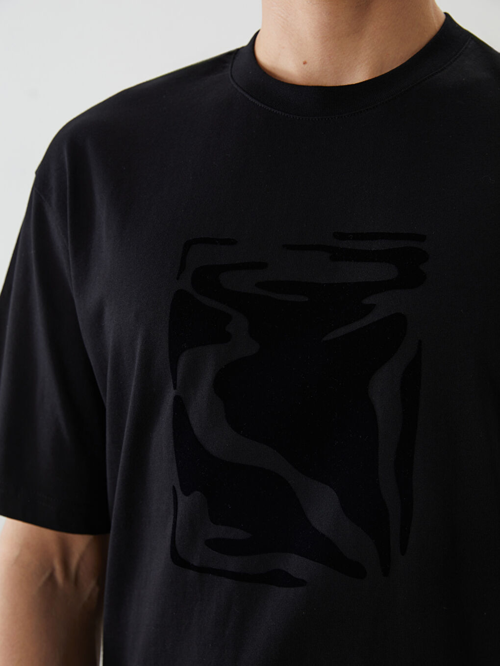 LCW Vision Crew Neck Printed Jersey Men's T-Shirt -S5PC47Z8-CVL