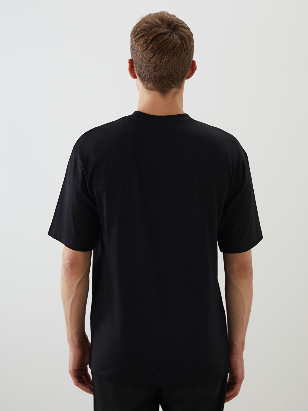 LCW Vision Crew Neck Printed Jersey Men's T-Shirt -S5PC47Z8-CVL