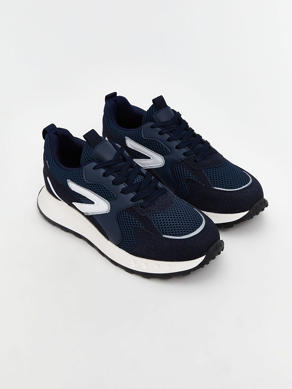 Lacivert Bağcıklı Erkek Spor Ayakkabı