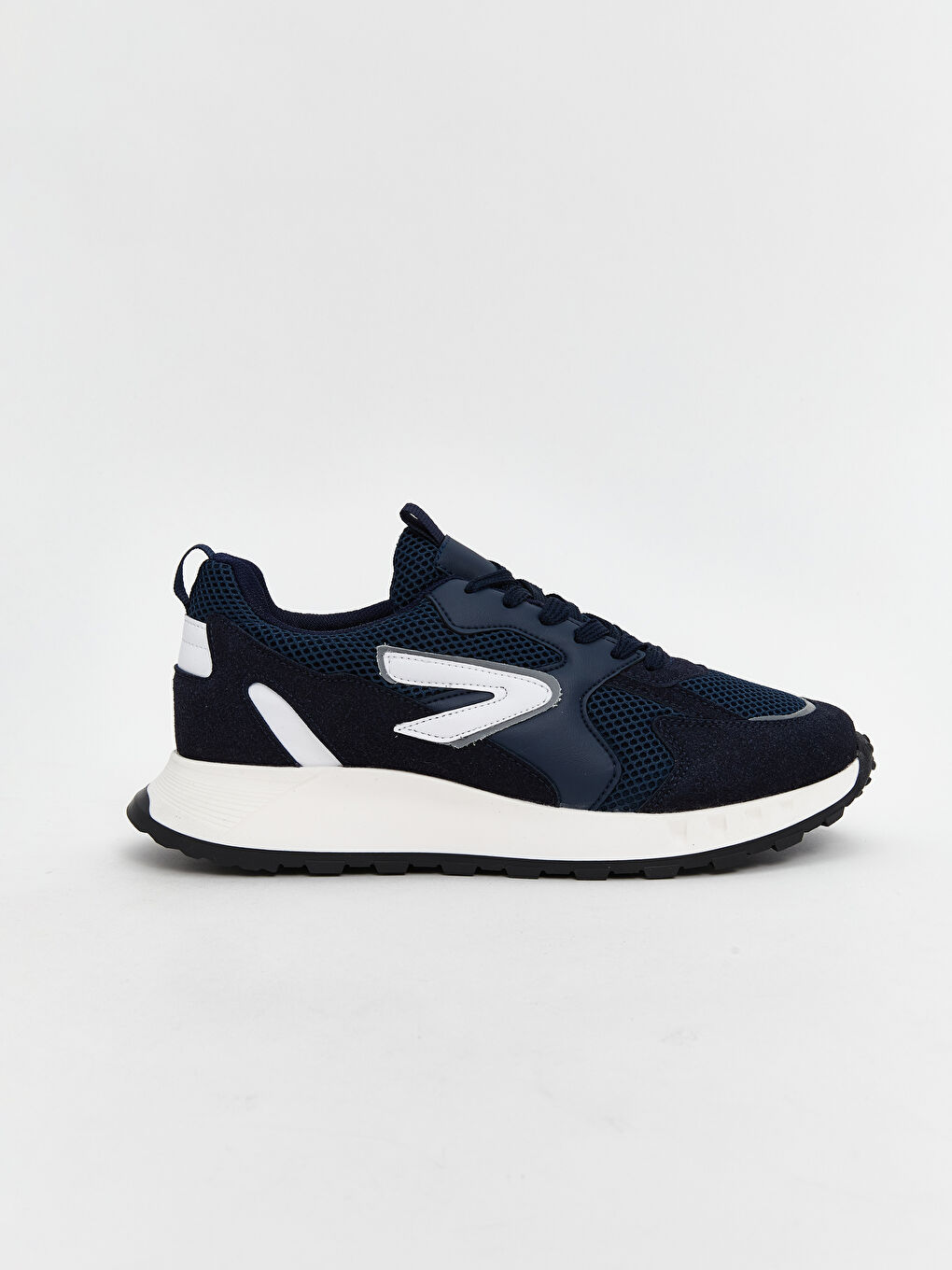 Lacivert Bağcıklı Erkek Spor Ayakkabı-1