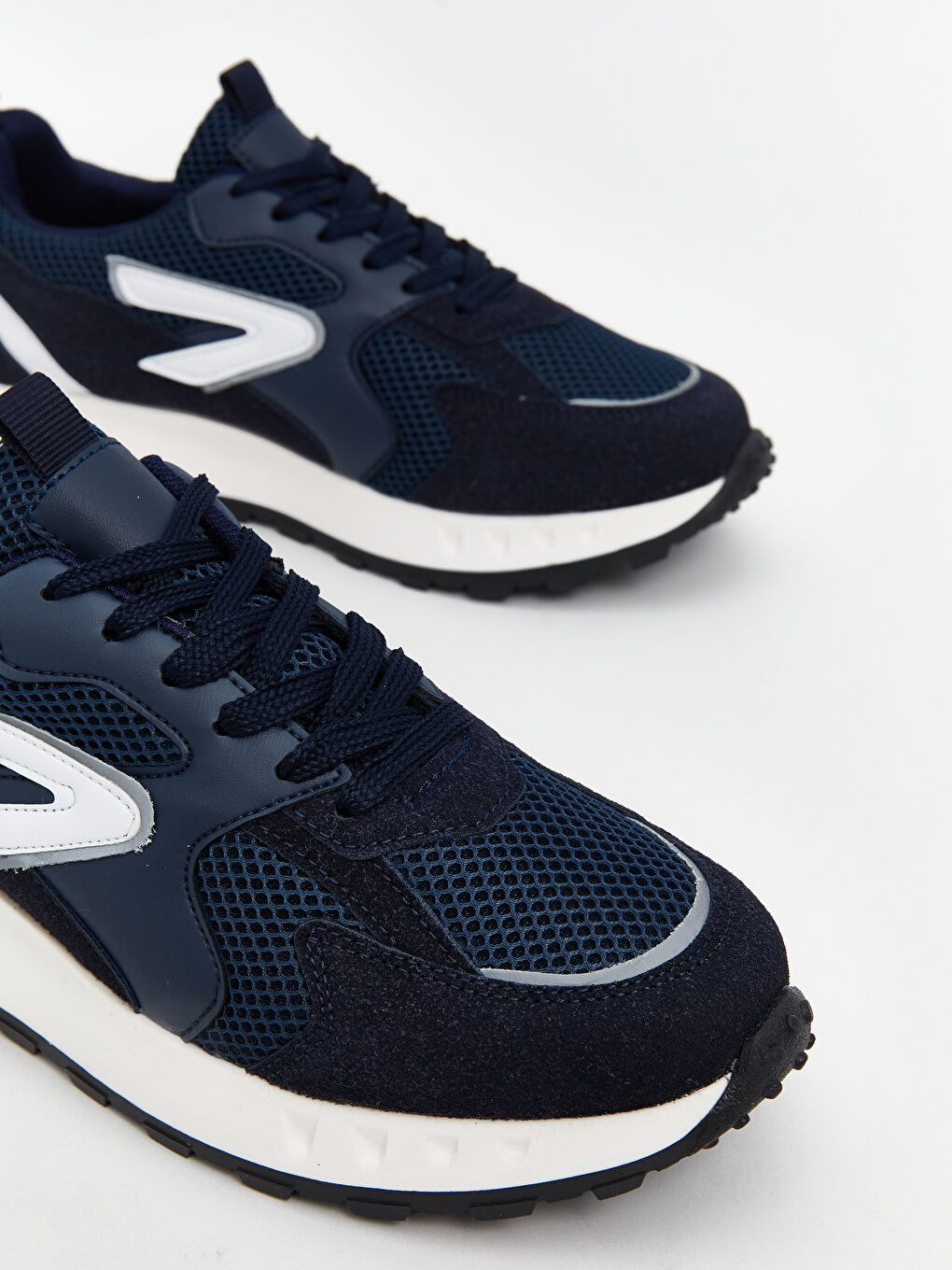 Lacivert Bağcıklı Erkek Spor Ayakkabı-2