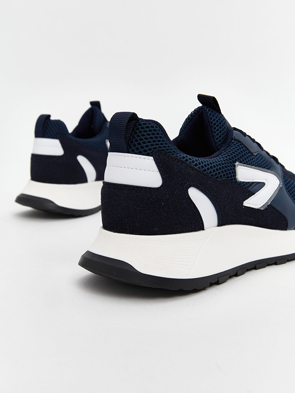 Lacivert Bağcıklı Erkek Spor Ayakkabı-4