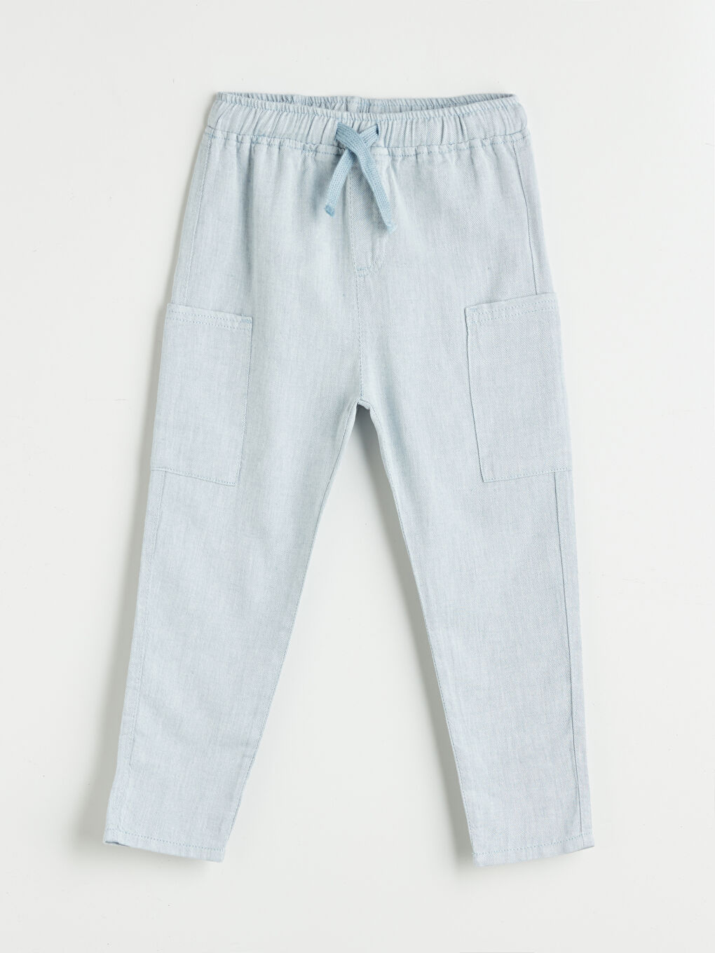 Elastic Waist Linen Blend Boy's Pants -S5PC57Z1-ZXD