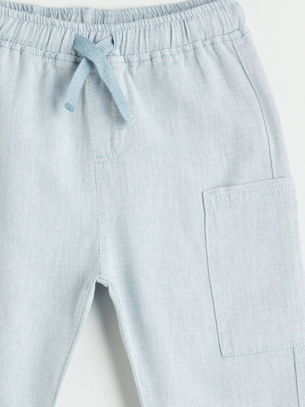 Elastic Waist Linen Blend Boy's Pants -S5PC57Z1-ZXD