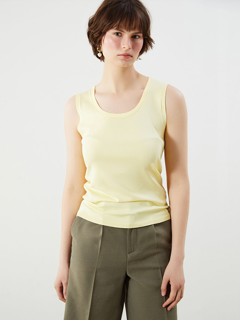 U Neck Women's Tank Top -S5PC81Z8-CRK
