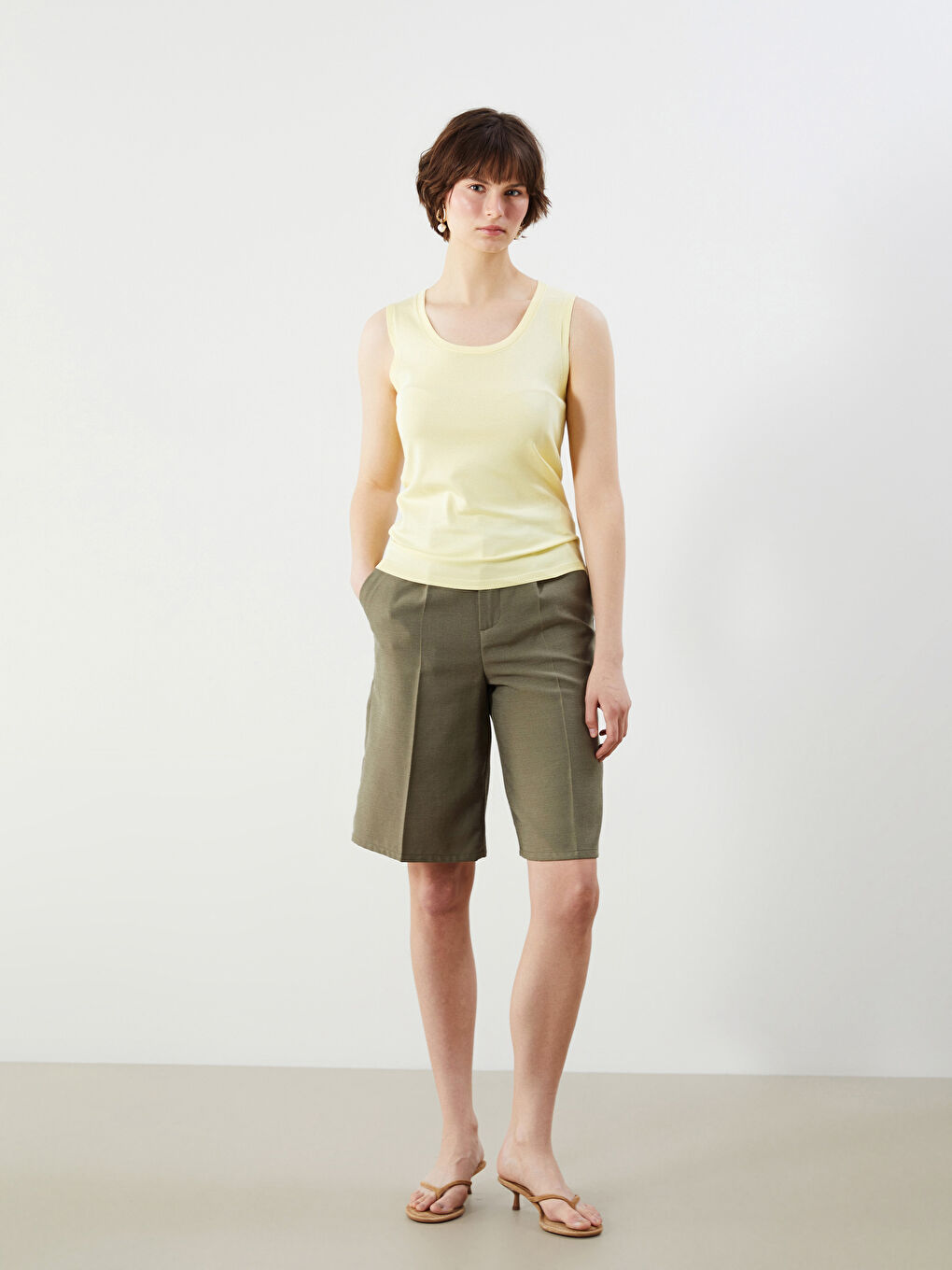 U Neck Women's Tank Top -S5PC81Z8-CRK