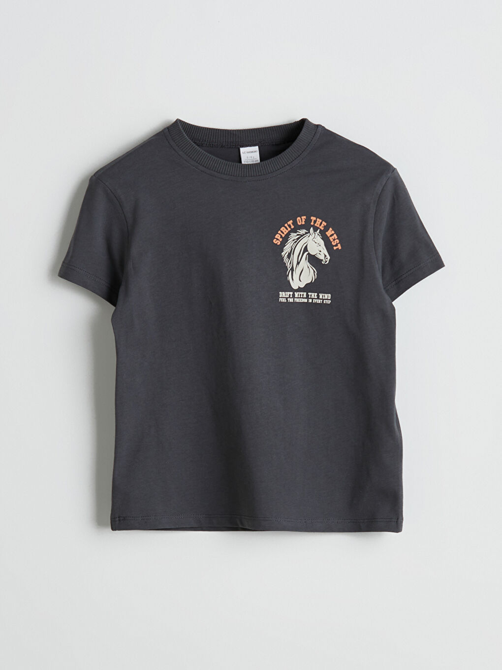 Crew Neck Printed Boy's T-Shirt -S5PC83Z1-HEF