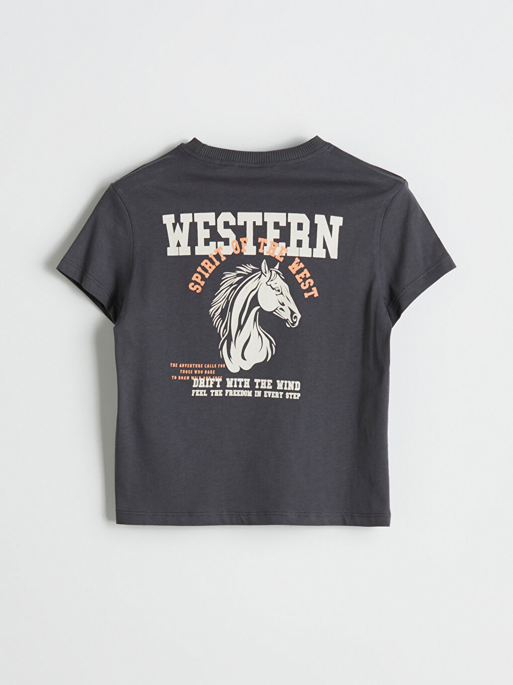 Crew Neck Printed Boy's T-Shirt -S5PC83Z1-HEF