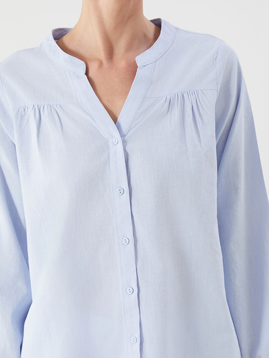 LCWAIKIKI Classic Woman BLUE Blouse -S5PC90Z8-FND