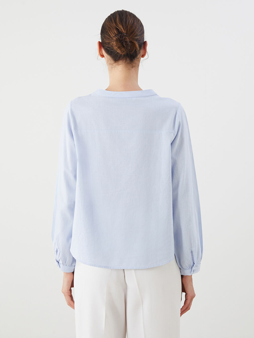 LCWAIKIKI Classic Woman BLUE Blouse -S5PC90Z8-FND
