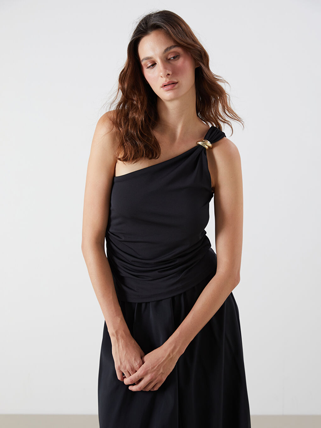 LCW Vision One Shoulder Women's Blouse -S5PC95Z8-CVL