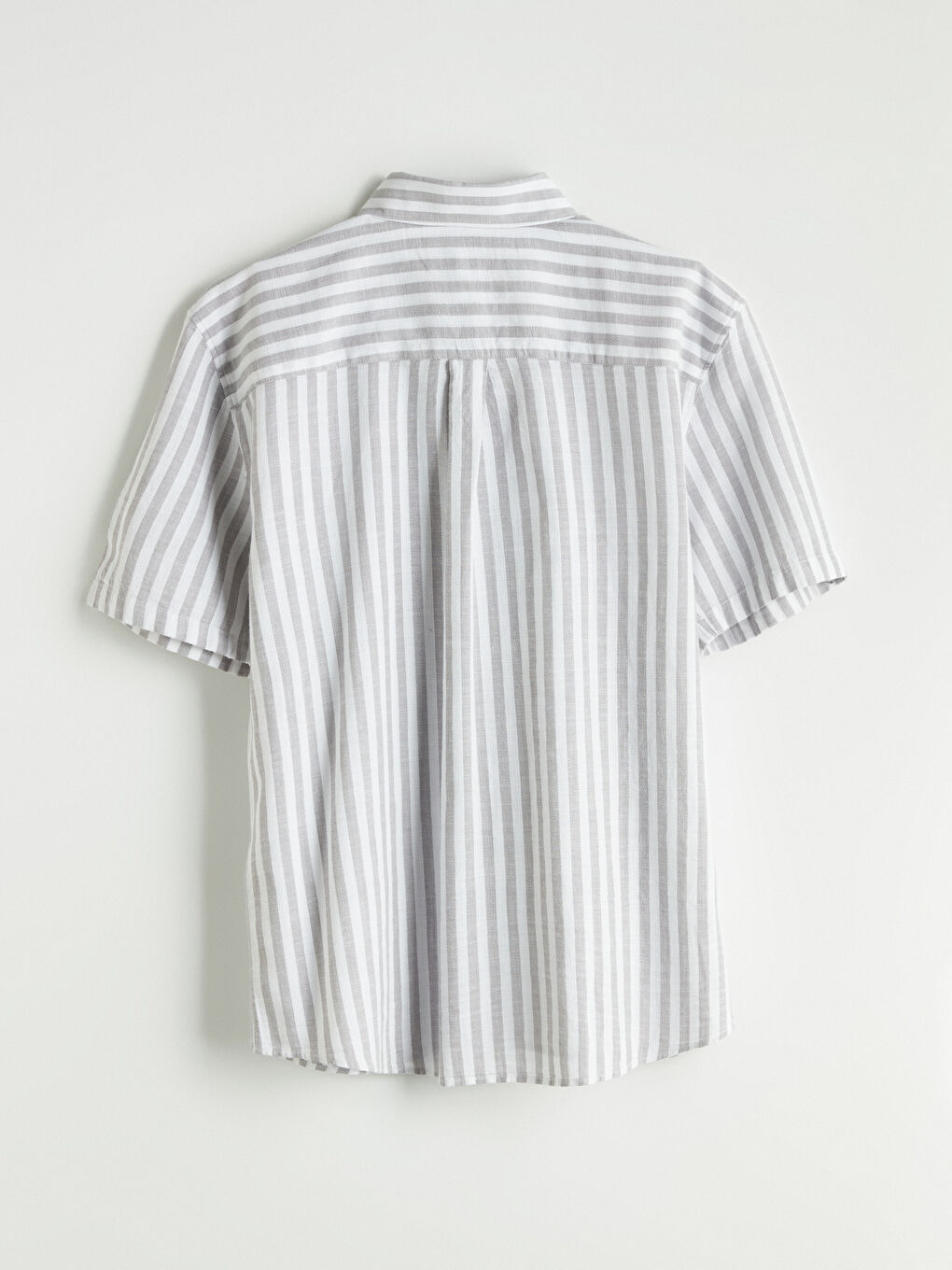 Regular Fit Short Sleeve Striped Men's Shirt -S5PC97Z8-LFT