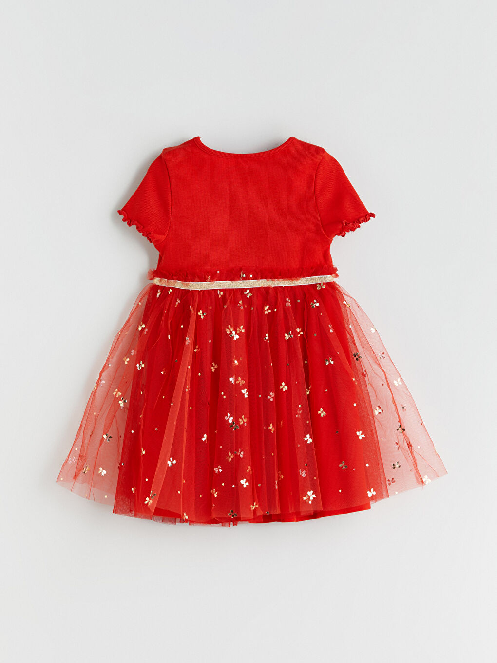 Бродирана рокля Туту с панделка за момиче-2
