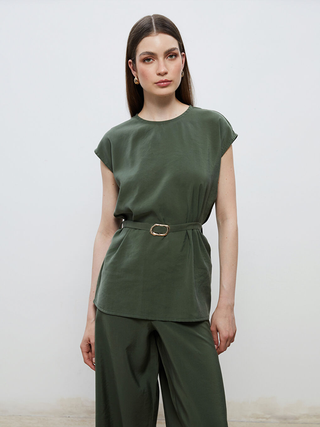 Soulife Woman KHAKI Blouse -S5PD25Z8-CS5