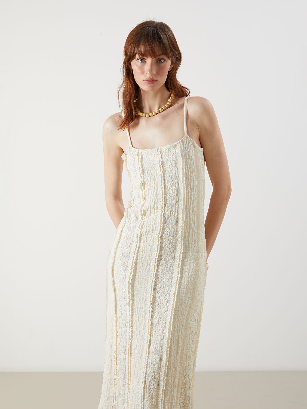 Woman ECRU Dress -S5PD48Z8-R9J
