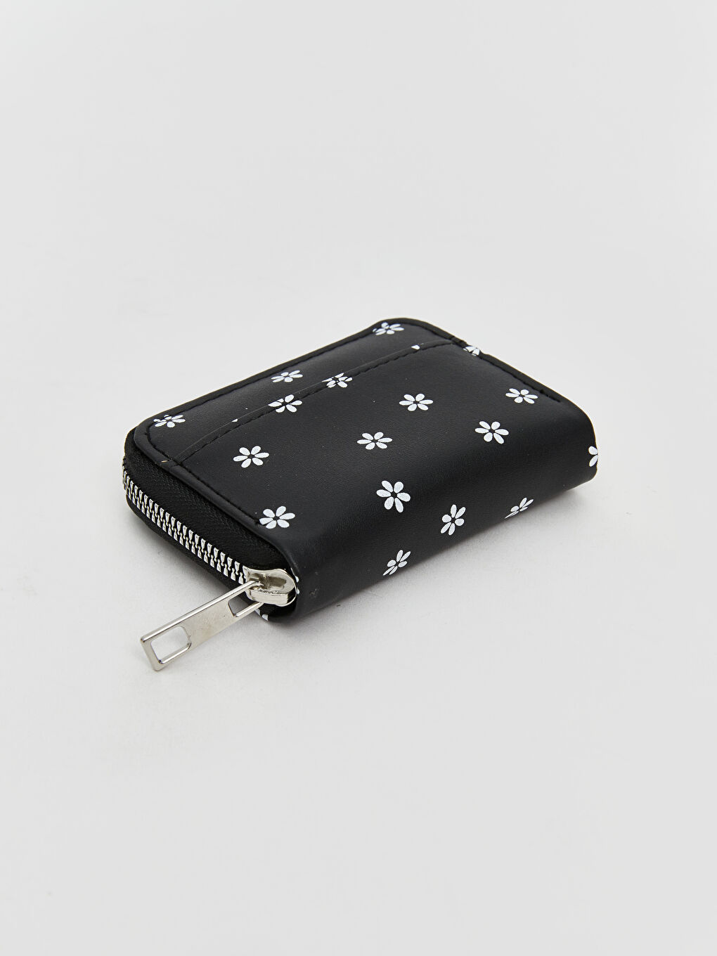 LCW ACCESSORIES Siyah Çiçek Desenli Kadın Cüzdan - 1
