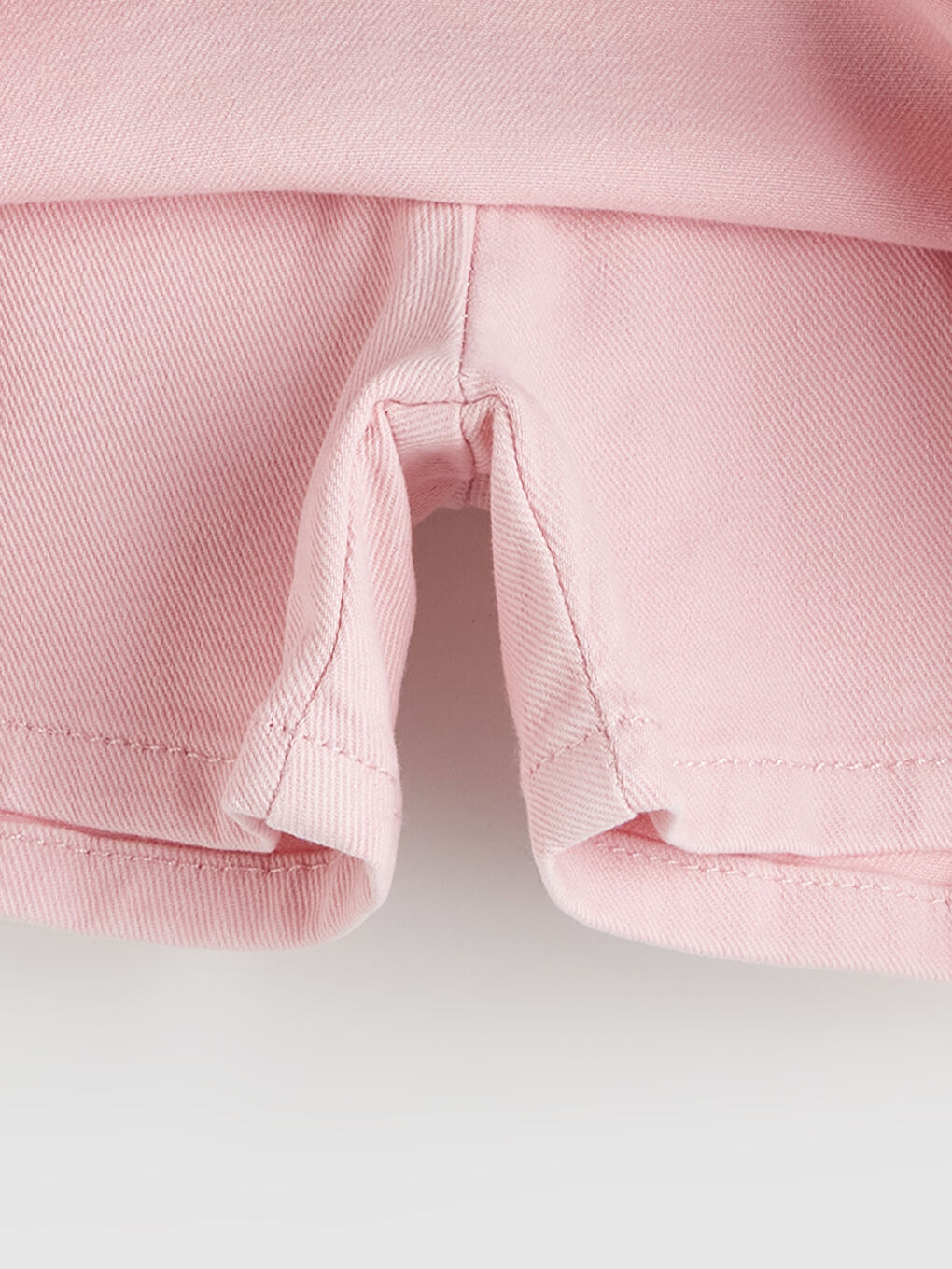 Elastic Waist Girl Jean Short Skirt -S5PD63Z1-G0U