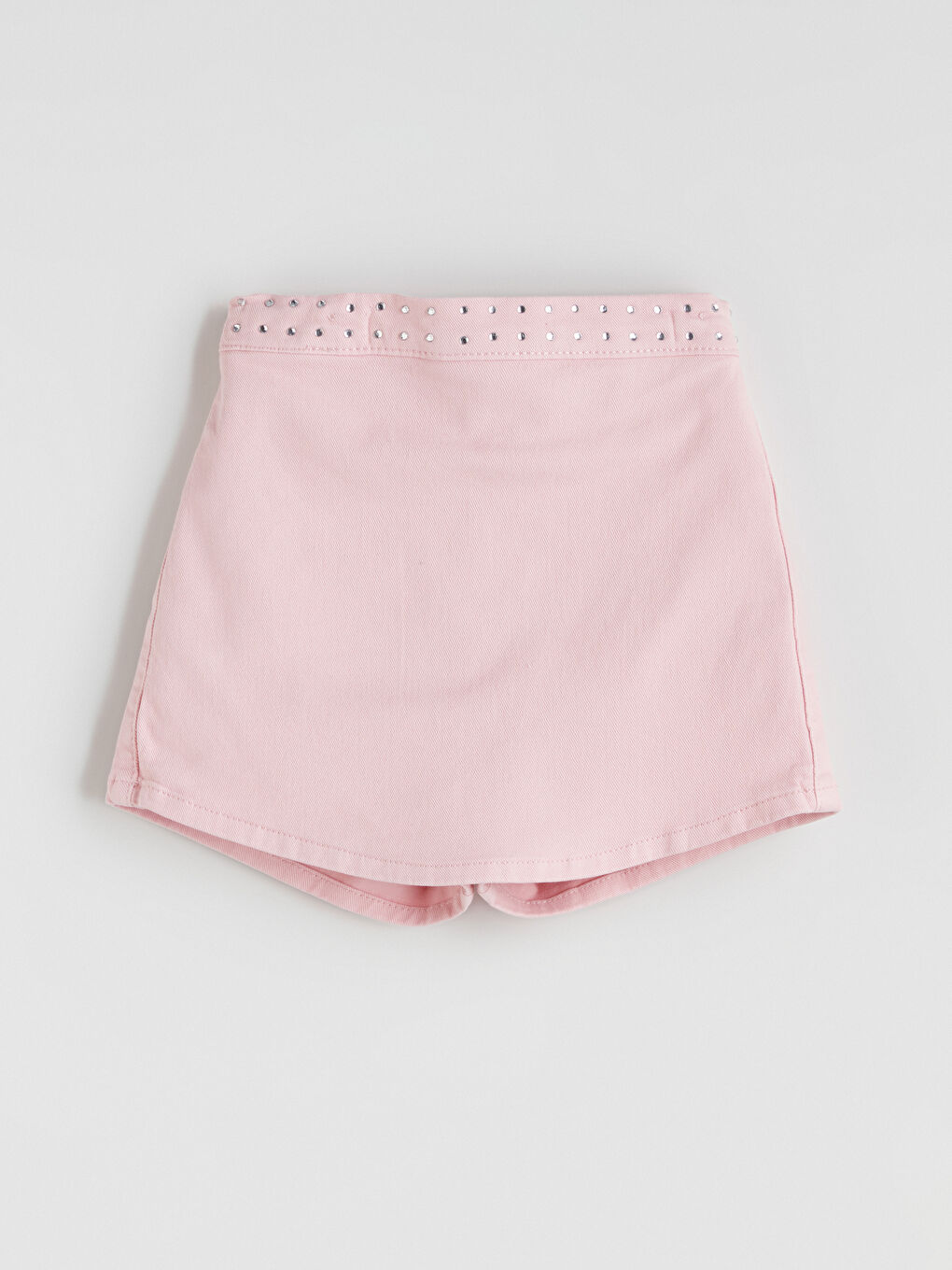 Elastic Waist Girl Jean Short Skirt -S5PD63Z1-G0U