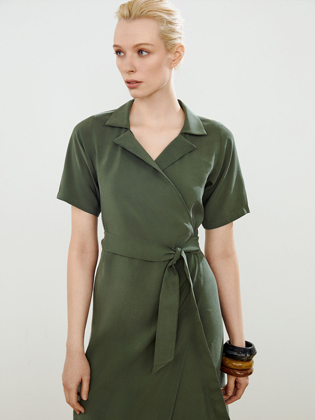 Shirt Collar Belted Dress -S5PD71Z8-CTA
