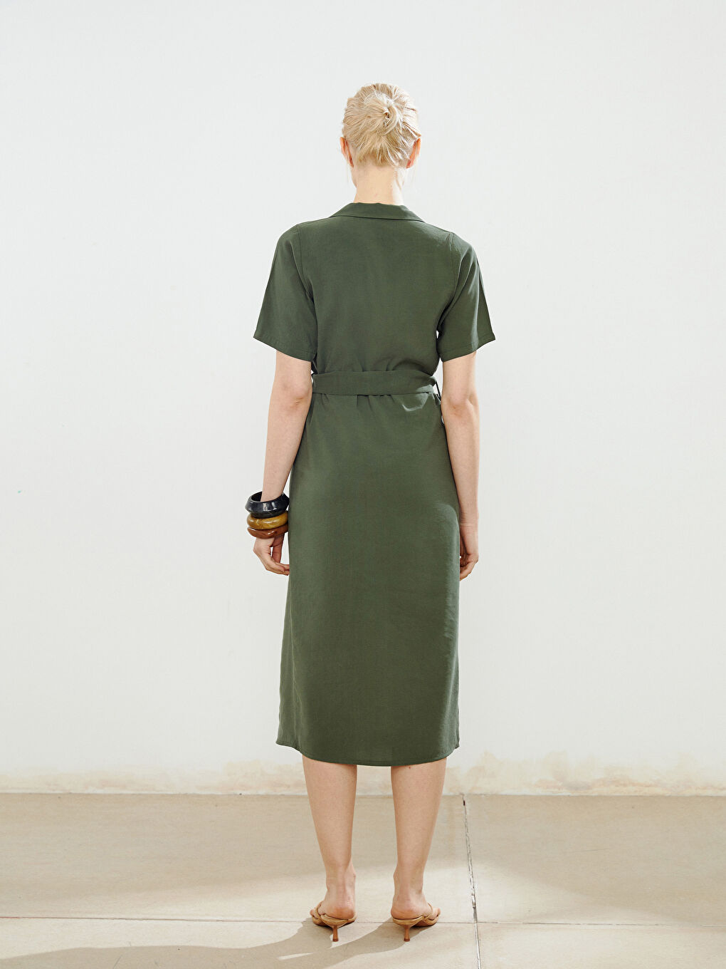 Shirt Collar Belted Dress -S5PD71Z8-CTA