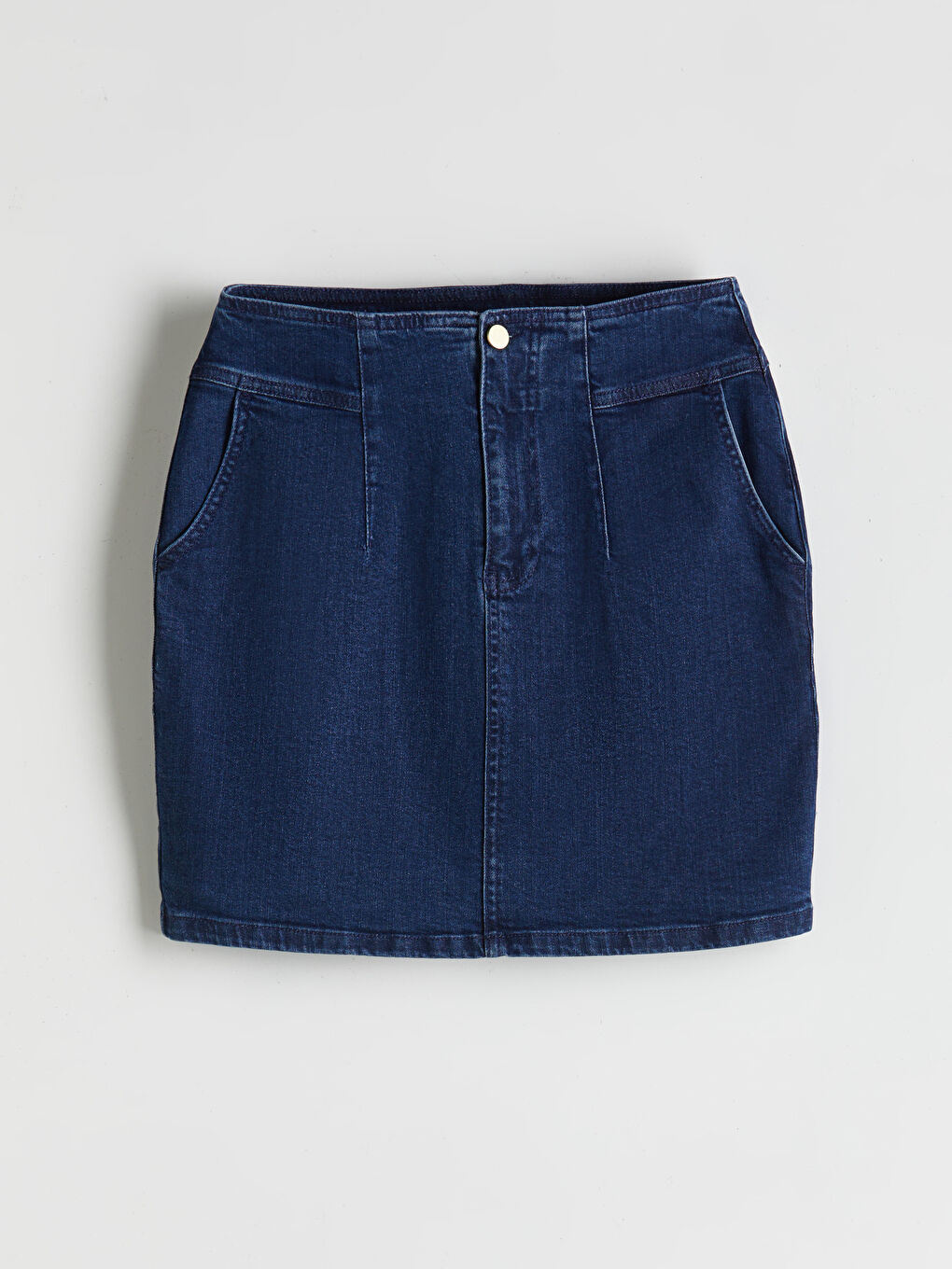 Lacivert Standart Fit Mini Jean Etek-4