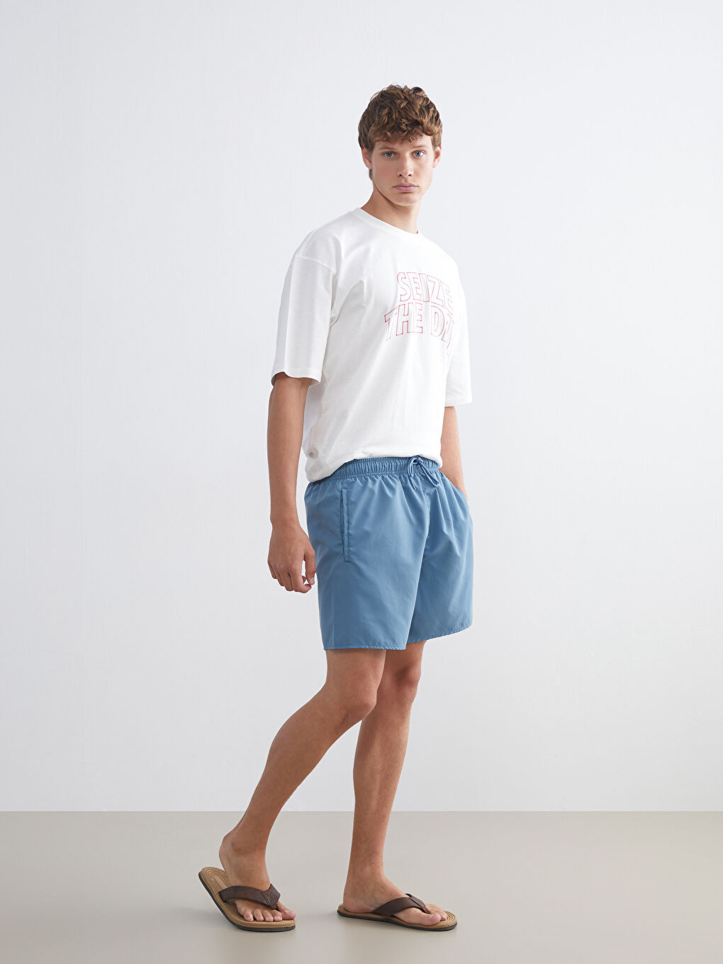 LCW SWIMWEAR Short Length Men's Swimming Shorts -S5PE00Z8-R2F