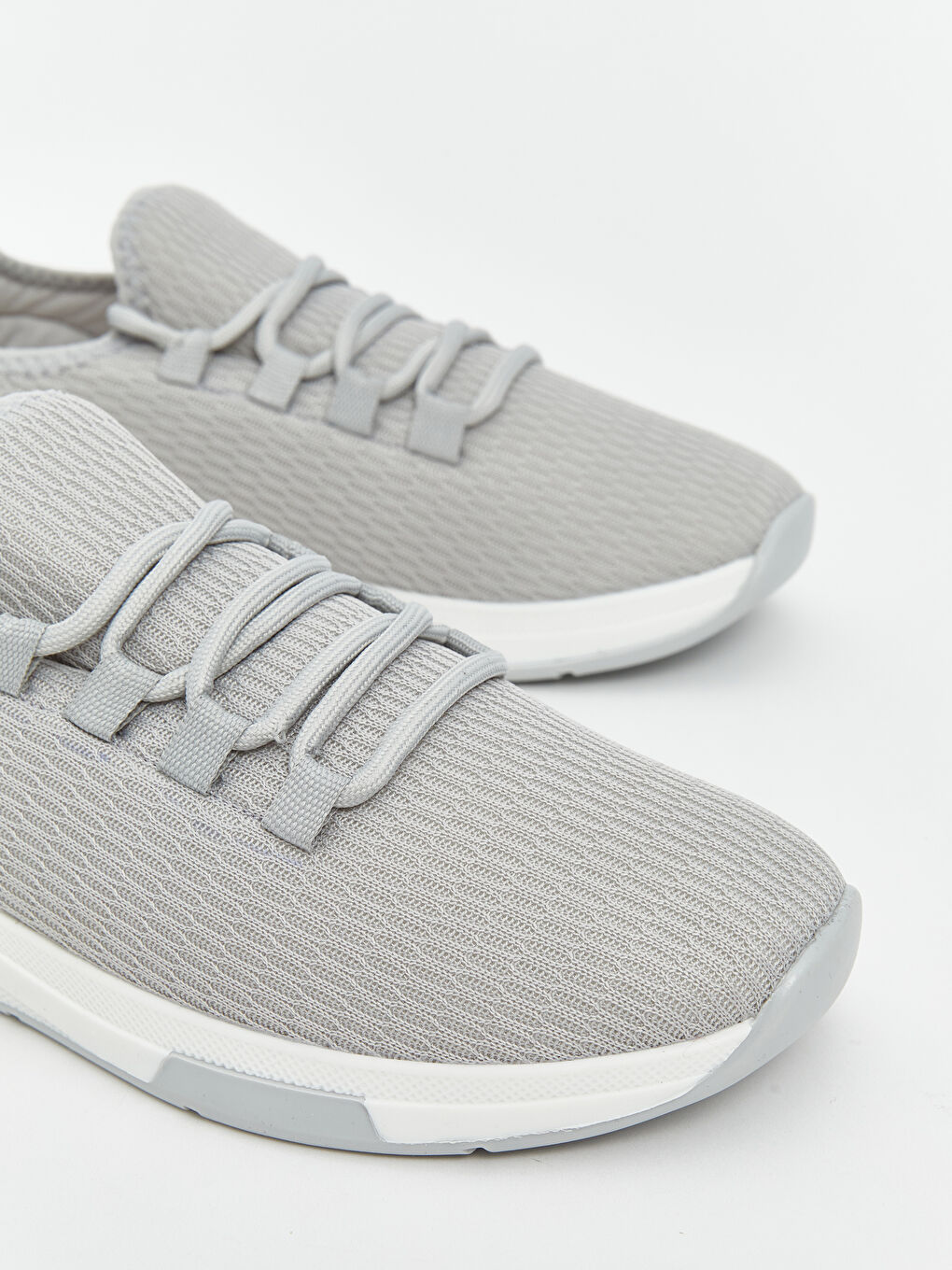 Gri File Detaylı Kadın Spor Ayakkabı-2