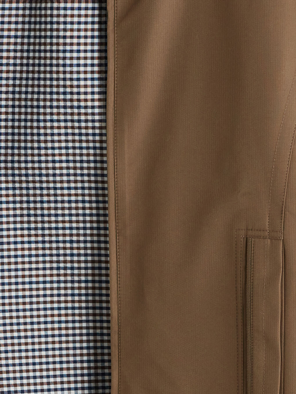 Haki Standart Kalıp Dik Yaka Erkek Mont-6