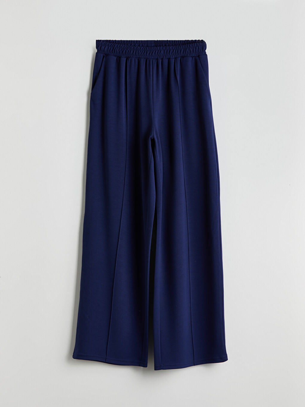 Mavi Beli Lastikli Kadın Eşofman Altı-4