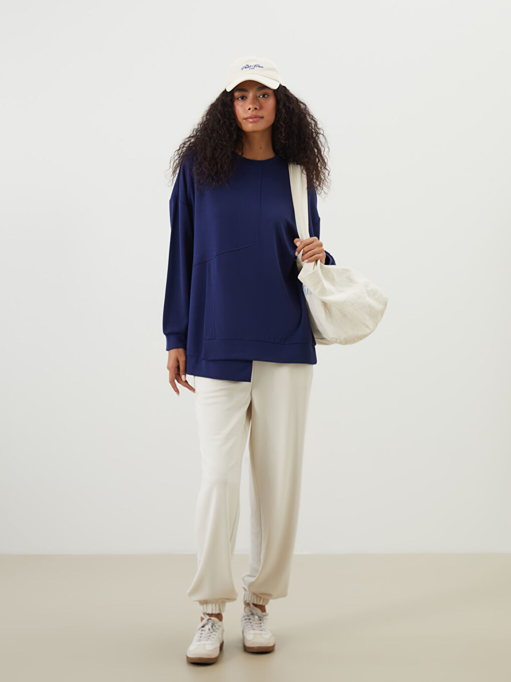 Mavi Bisiklet Yaka Kadın Sweatshirt-1