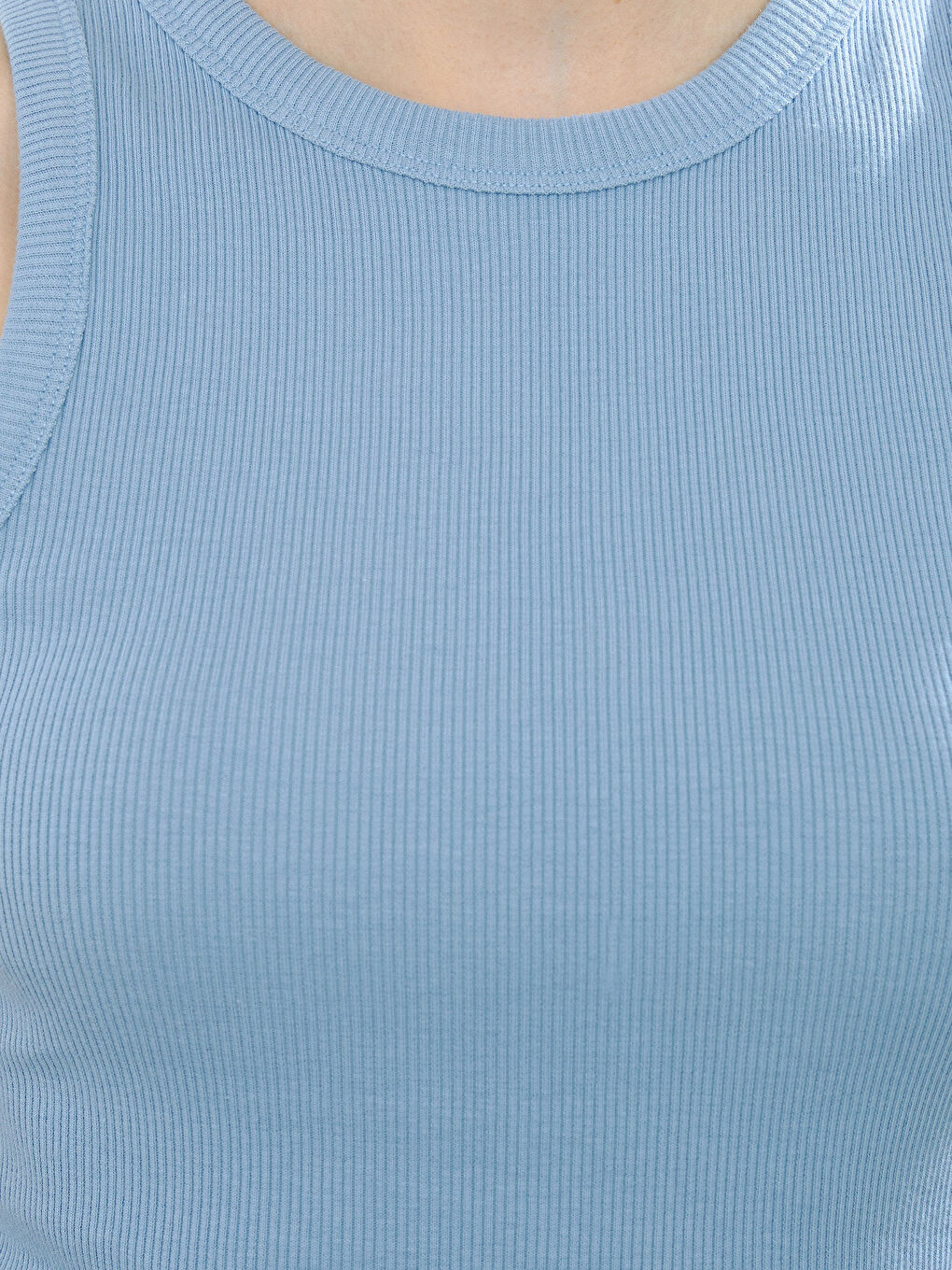 Mavi Bisiklet Yaka Kadın Atlet-2