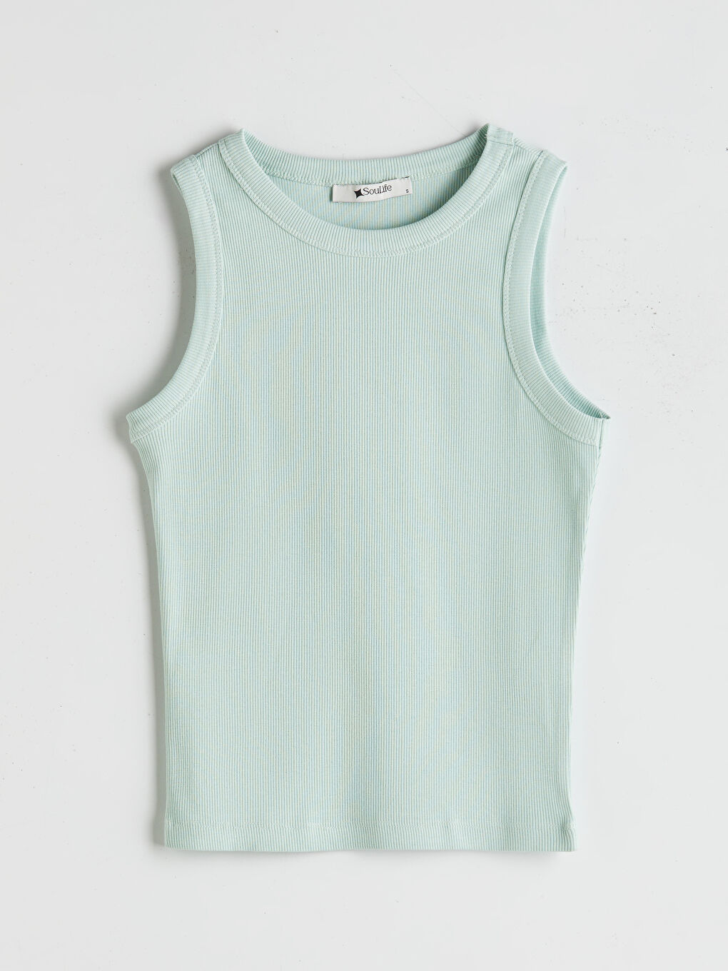 Yeşil Bisiklet Yaka Kadın Atlet-4