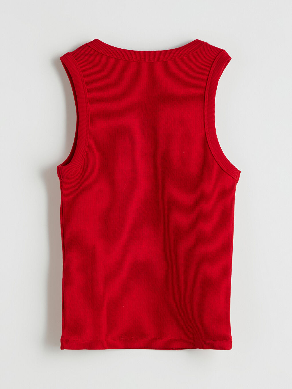 Kırmızı Bisiklet Yaka Kadın Atlet-5