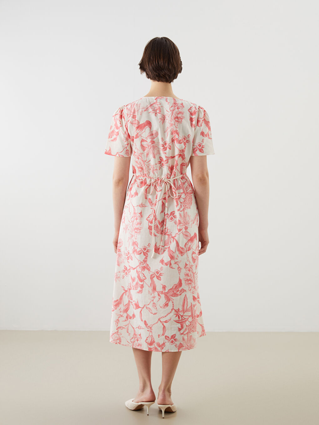 V-Neck Floral Dress -S5PE55Z8-LR8