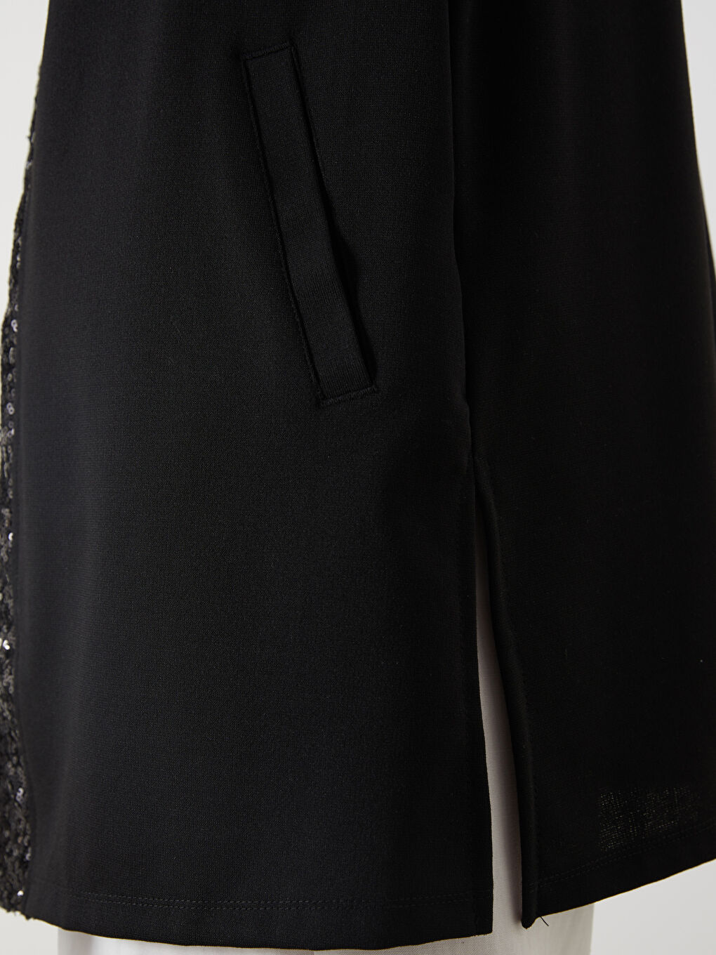 LCW ECO V Neck Sequined Women's Waistcoat -S5PE77Z8-CVL