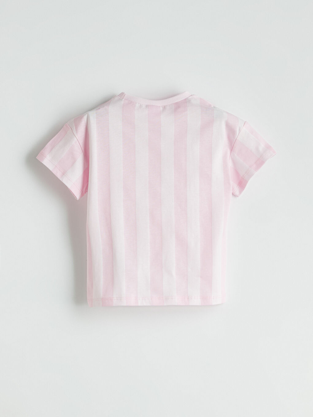 Crew Neck Printed Girl's T-Shirt -S5PE80Z1-LHK