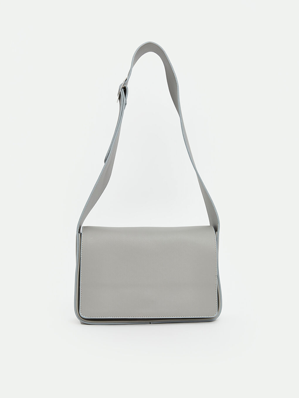 Gri Ayarlanabilir Askılı Kadın Omuz Çantası-2