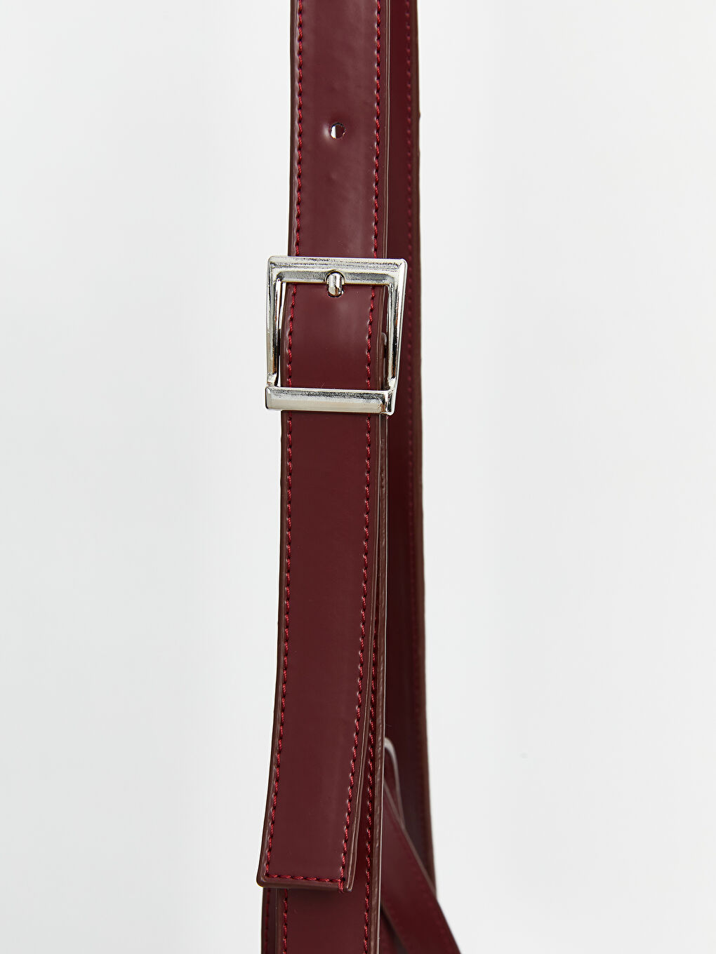 Gri Deri Görünümlü Kadın Omuz Çantası-2