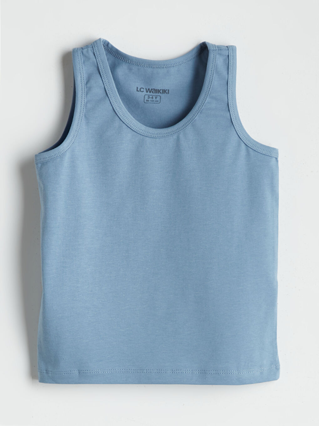 Crew Neck Basic Cotton Boy Undershirt 2 Pieces -S5PF05Z1-FFH