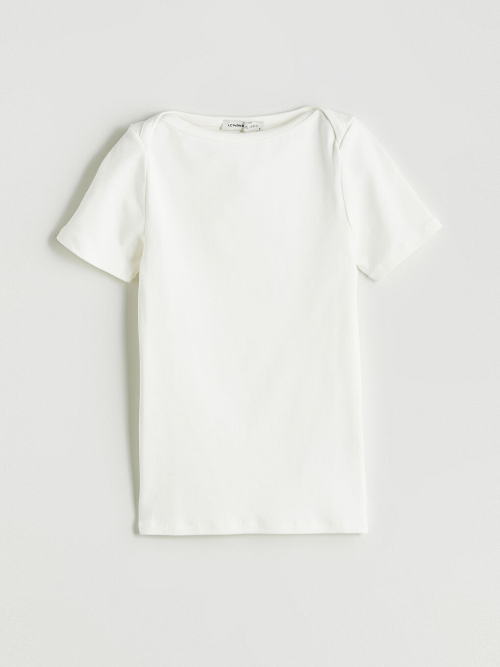 Slash Neck Women's T-Shirt -S5PF33Z8-R9J