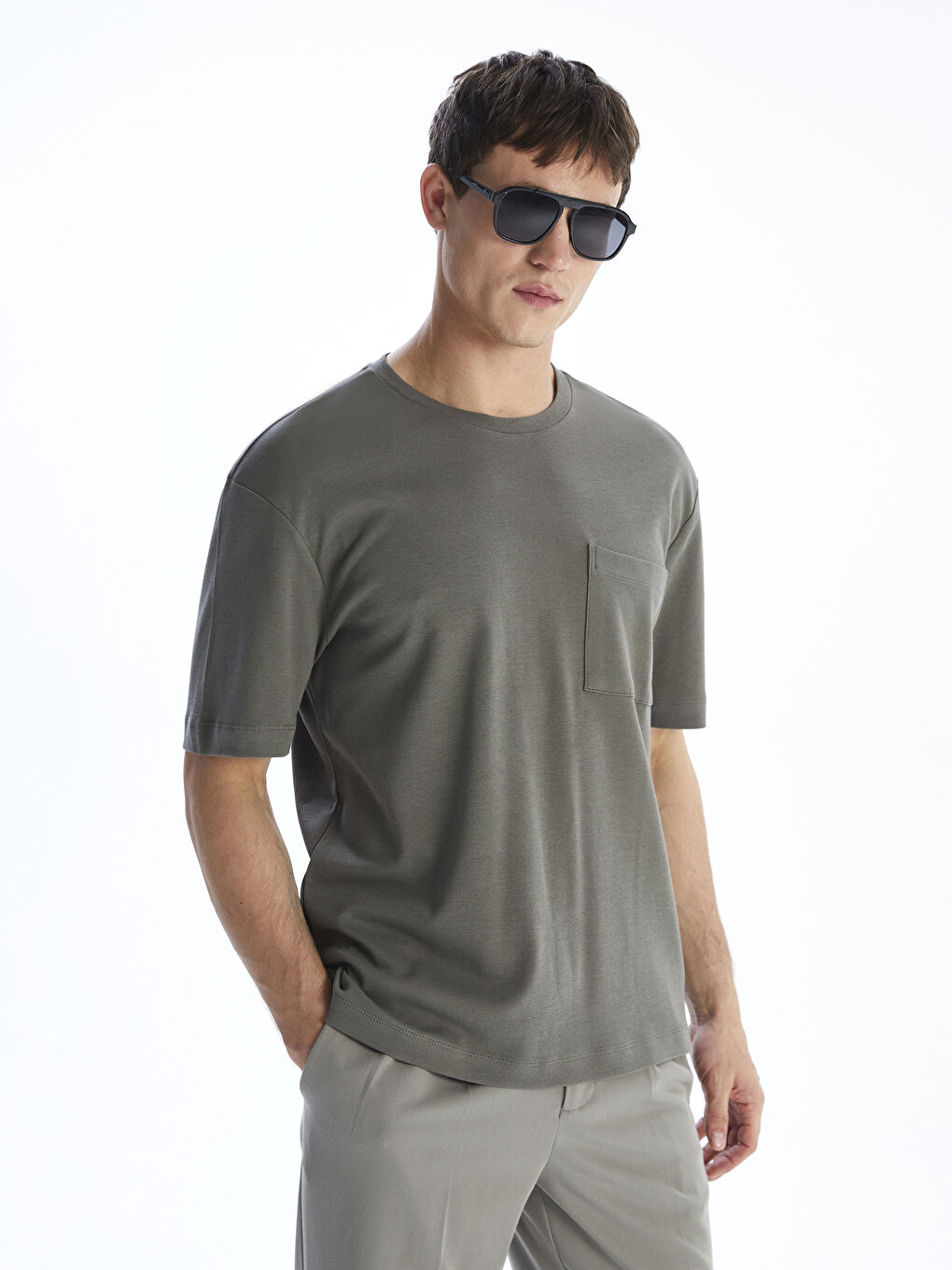 LCW Vision Crew Neck Men's T-Shirt -S5PF39Z8-R38