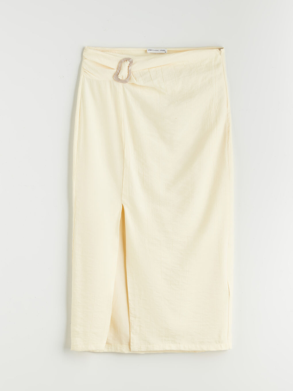LCWAIKIKI Classic Waist Zippered Textured Skirt -S5PF64Z8-ZVF