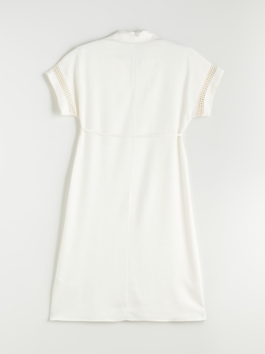 LCWAIKIKI Classic Collared Linen Blend Dress -S5PF67Z8-R9J