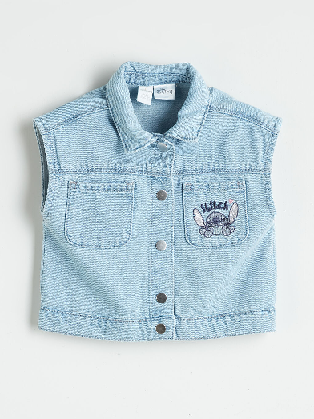 Baby Girl INDIGO Denim Waistcoat -S5PG01Z1-507