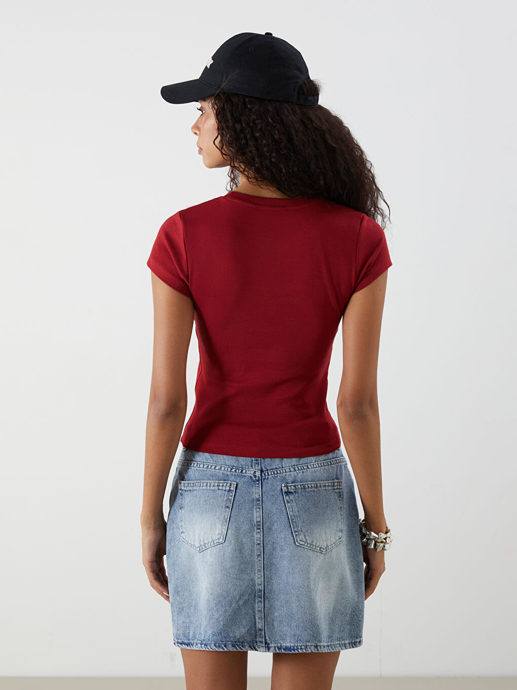 XSIDE Crew Neck Women's T-Shirt -S5PG07Z8-HQG