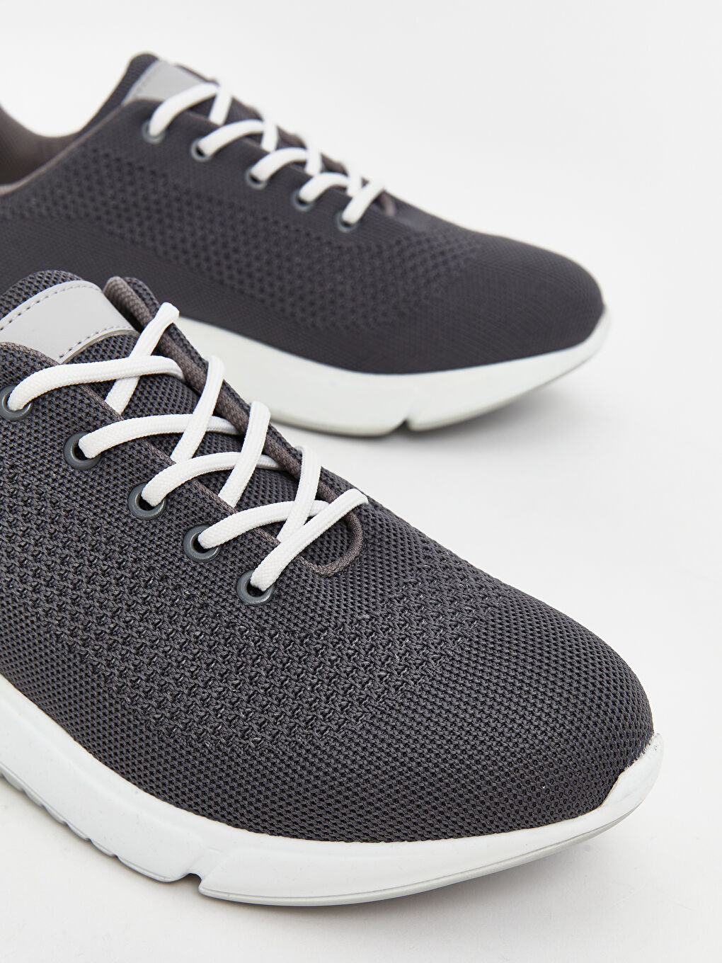 Gri File Detaylı Erkek Spor Ayakkabı-2