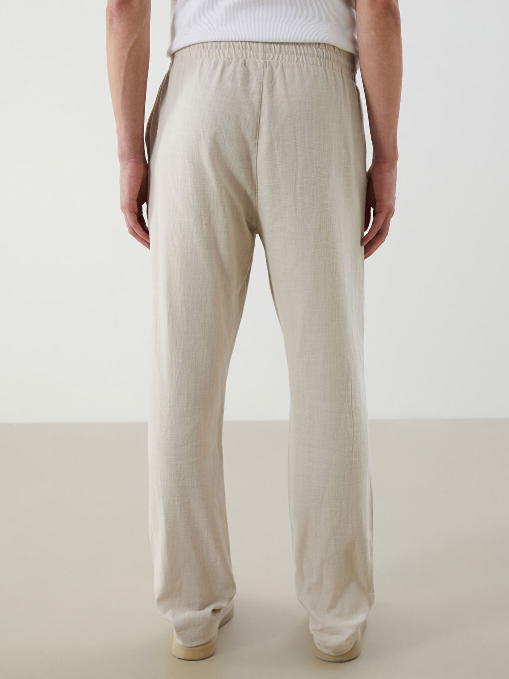 Comfortable Fit Gabardine Men's Trousers -S5PG20Z8-HZZ