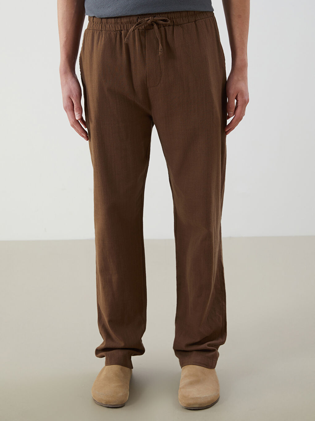 Relaxed Fit Twill Men's Trousers -S5PG20Z8-J0V