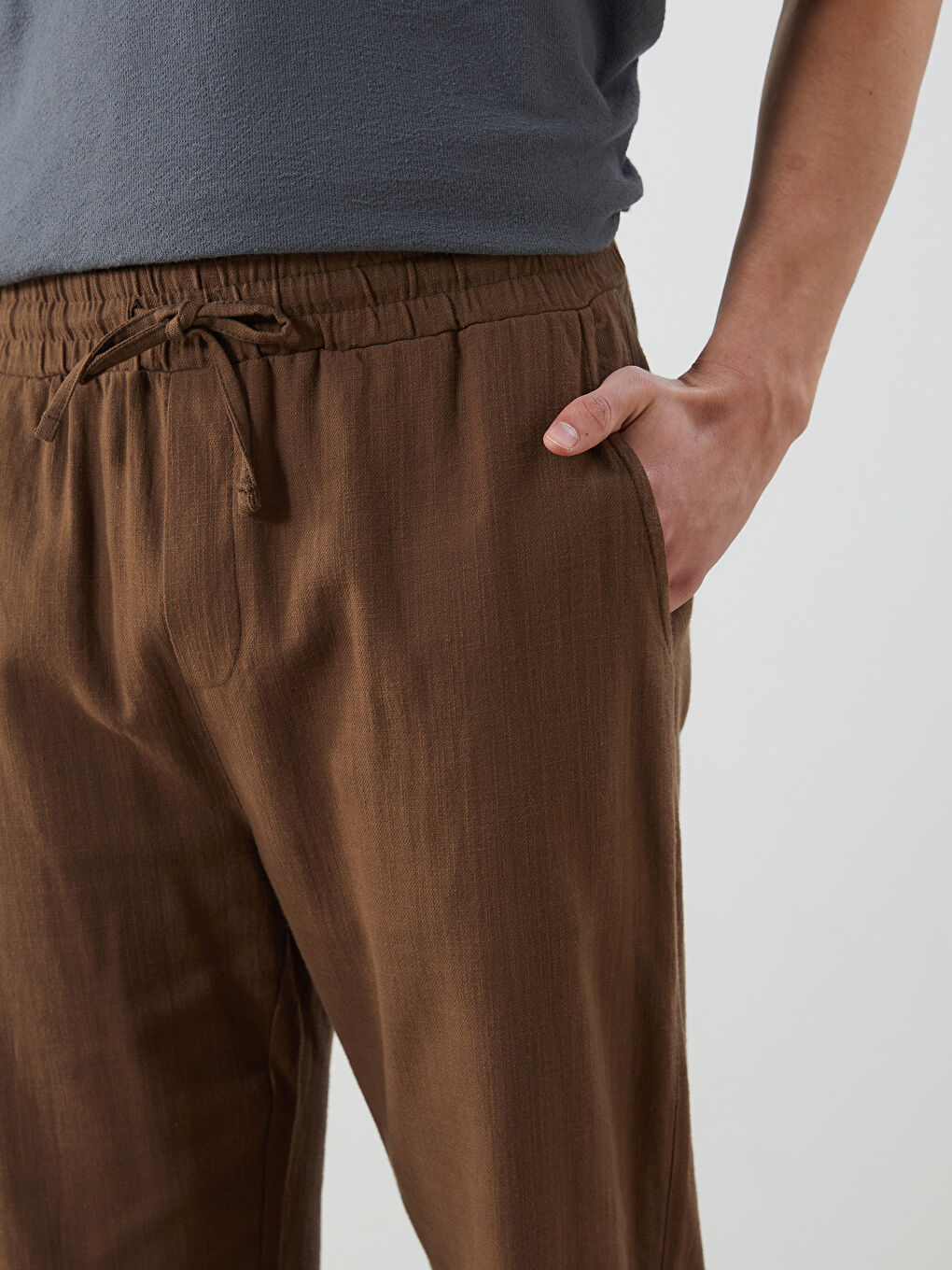 Relaxed Fit Twill Men's Trousers -S5PG20Z8-J0V