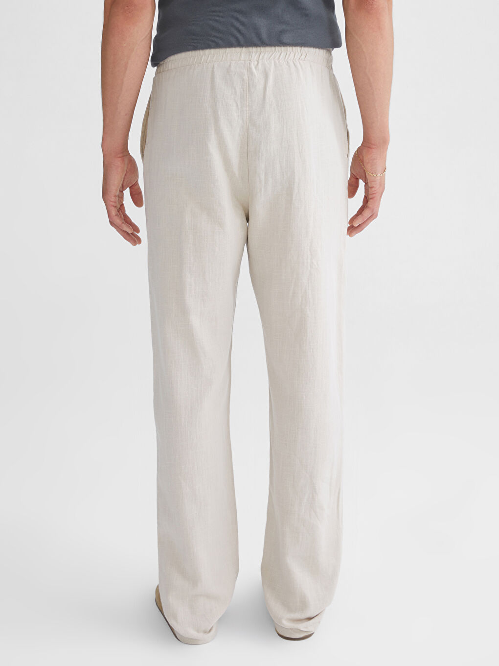 بنطلون تويل واسع ومريح للرجال-6